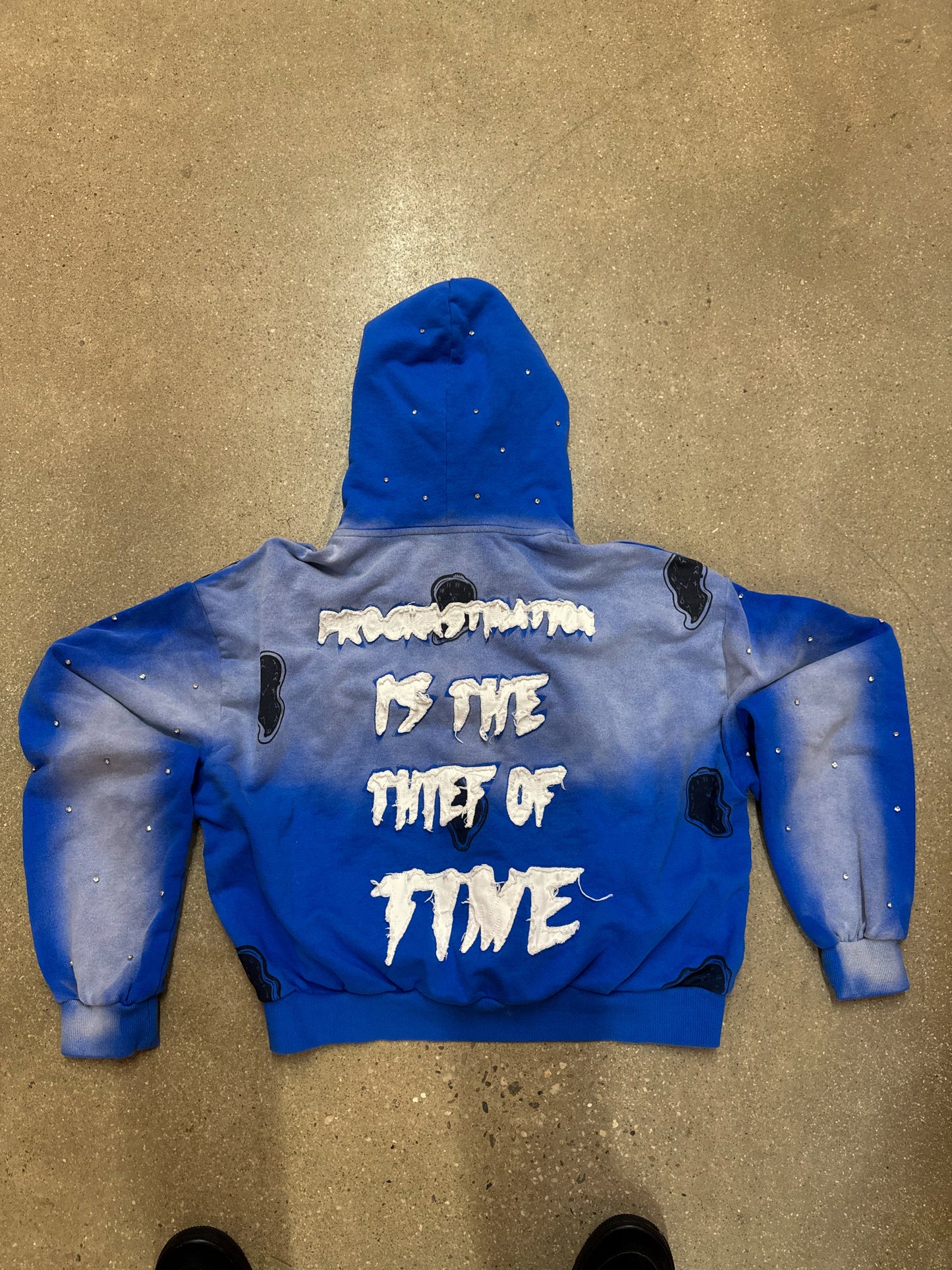 NO PROCRASTINATOR HOODIE - BLUE