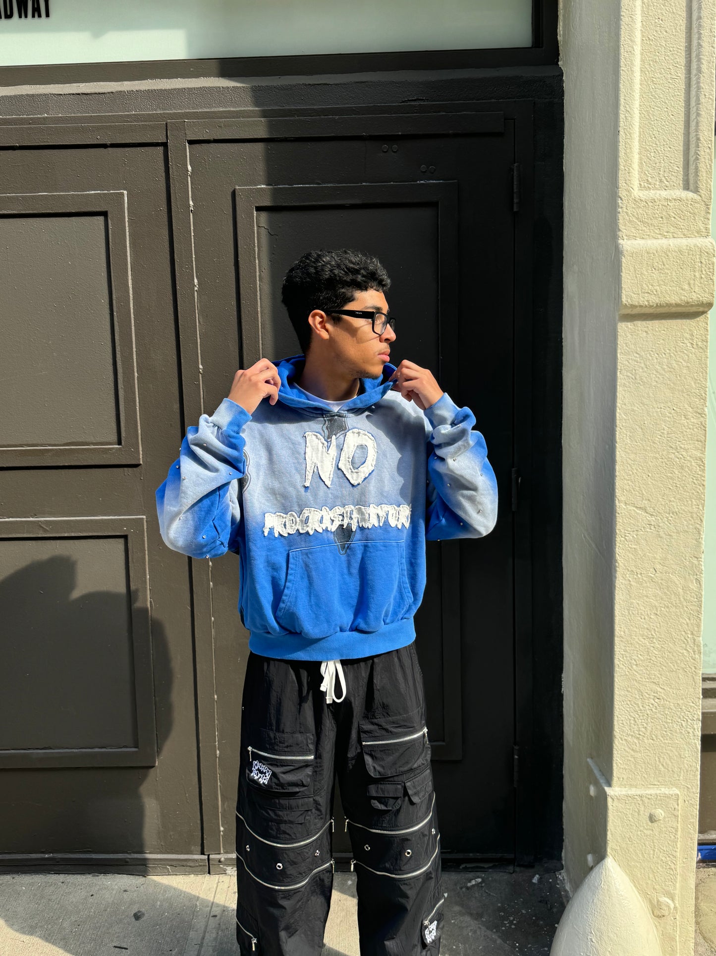 NO PROCRASTINATOR HOODIE - BLUE