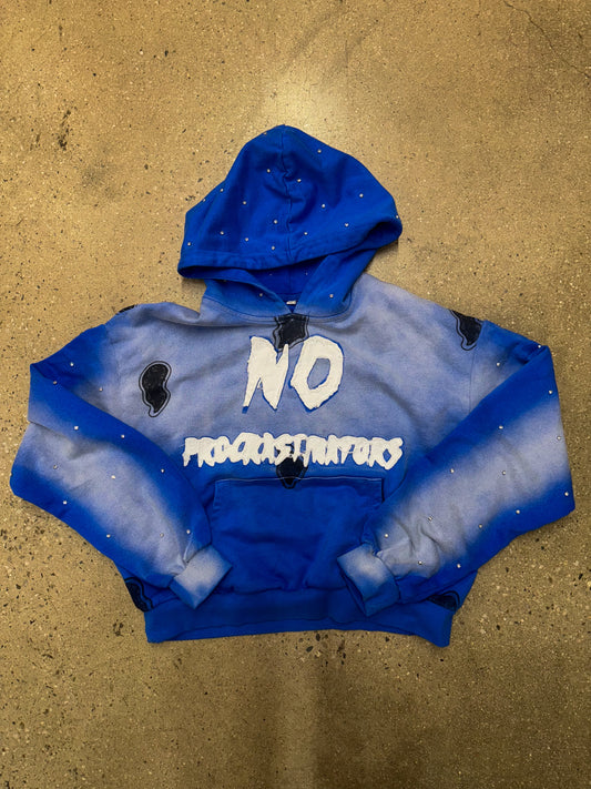 NO PROCRASTINATOR HOODIE - BLUE