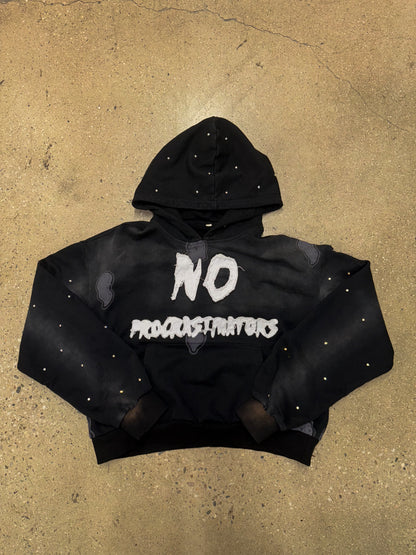 NO PROCRASTINATOR HOODIE - BLACK